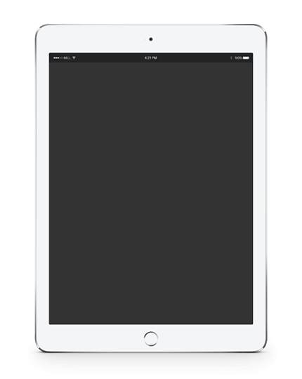 ipad tablet icon black white