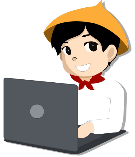 juan hr logo laptop Filipino guy background